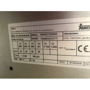 Használt Teka HF Lux 60 4G beépíthető főzőlap [H8783] 