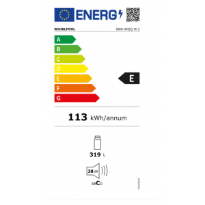 Whirlpool SW6 AM2Q W 2 Egyajtós hűtőszekrény