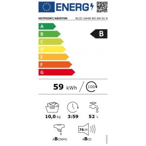 Hotpoint NLCD 10448 WD AW EU N Elöltöltős gőzfunkciós mosógép