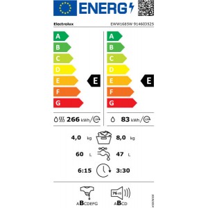Electrolux EWW1685W Elöltöltős mosó-szárítógép