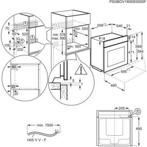 AEG BCE558370B Beépíthető sütő