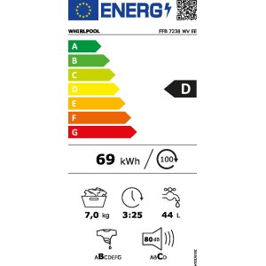 Whirlpool FFB 7238 WV EE Elöltöltős mosógép