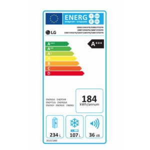 LG GBB71PZDFN Alulfagyasztós hűtőszekrény