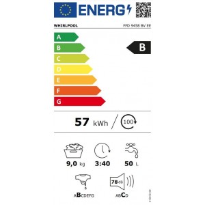 Whirlpool EFFD 9458 BV HU elöltöltős mosógép
