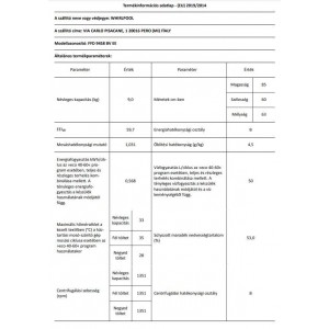 Whirlpool EFFD 9458 BV HU elöltöltős mosógép