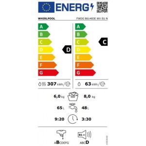 Whirlpool FWDG 861483E WV EU N Mosó- és szárítógép