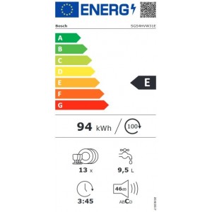 Bosch SGS4HVW31E Szabadonálló mosogatógép