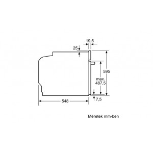 Bosch HRA534ES0 Önállóan beépíthető sütő Serie4, Inox