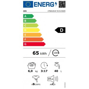 AEG LTN6G261E Felültöltős mosógép