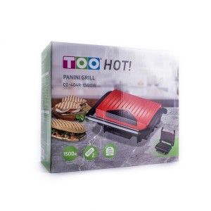 TOO CG-404R-1500W Piros kontakt grill