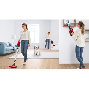 Bosch BBS61PET2 Unlimited Serie 6 ProAnimal vörös vezeték nélküli álló porszívó 