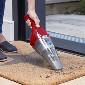 Black & Decker NVC115WA-QW piros akkumulátoros morzsaporszívó 