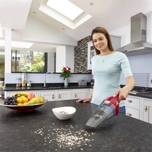 Black & Decker NVC115WA-QW piros akkumulátoros morzsaporszívó 