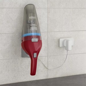 Black & Decker NVC115WA-QW piros akkumulátoros morzsaporszívó 