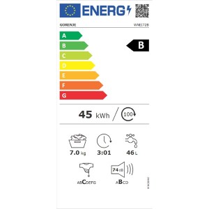 Gorenje WNEI72B elöltöltős mosógép