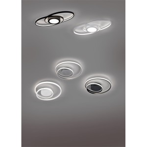 TRIO R62991142 Galaxy antracit szürke fényerőszabályzós LED mennyezeti lámpa 