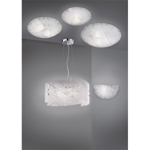 TRIO 301200300 Sandrina 40W fehér függesztett lámpatest 