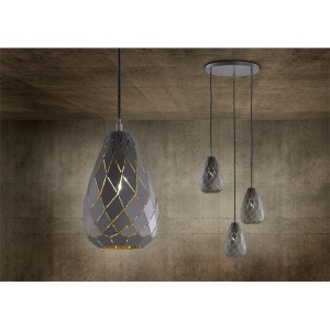 TRIO 301300342 Onyx 42W antracit függesztett lámpatest 