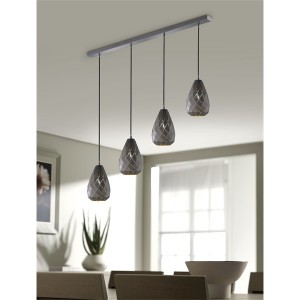 TRIO 301300442 Onyx 42W antracit függesztett lámpatest 