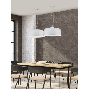 TRIO 309800431 Baron 40W fehér függesztett lámpatest 