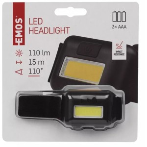 Emos P3537 COB LED 110lm fejlámpa 
