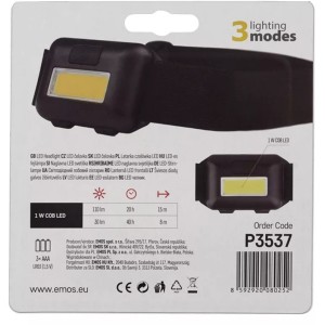 Emos P3537 COB LED 110lm fejlámpa 