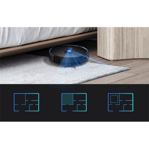 Xiaomi Viomi S9 Alpha Smart porgyűjtő állomással fekete száraz-nedves takarítórobot 