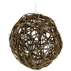 Retlux RXL 257 10 LED/2x AA/meleg fehér rattan labda karácsonyi gömbfüzér 