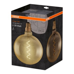 Osram Vintage átlátszó üveg búra/5W/300lm/2000K/E27 LED gömb izzó 