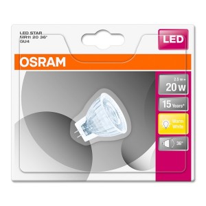 Osram Star MR11 üveg ház/2,5W/184lm/2700K/GU4 LED spot izzó 