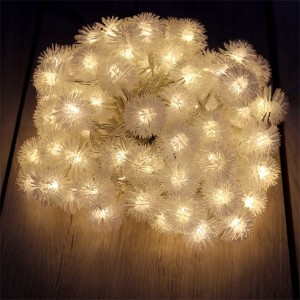 Zúzmara alakú 3cm/10m/meleg fehér/80db LED-es/USB-s fénydekoráció 