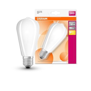 Osram Star opál üveg búra/7W/806lm/2700K/E27 LED Edison körte izzó 