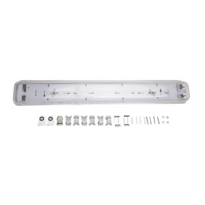Iris Lighting JF6218 T8 LED fénycsőre előkészített por- és páramentes lámpatest IP65 60cm 