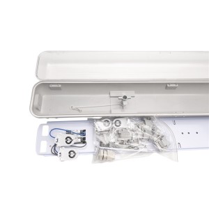 Iris Lighting JF6236 T8 LED fénycsőre előkészített por- és páramentes lámpatest IP65 120cm fém békazárral 