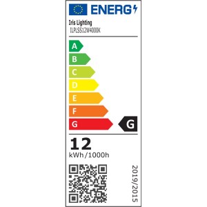 Iris Lighting PLSS-12W 12W/820lm/4000K álmennyezeti négyzet alakú led panel 