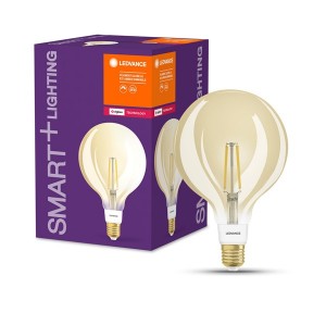 Ledvance Smart+ 6W 2400K E27, dimmelhető gömb alakú filament LED fényforrás 
