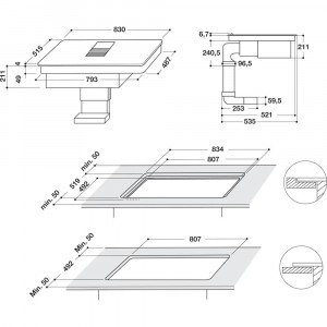 Whirlpool WVH92K/1 Indukciós üvegkerámia főzőlap