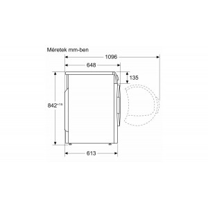 Bosch WQG14500BY Hőszivattyús szárítógép