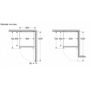 Bosch KGN39AIAT Alulfagyasztós kombinált hűtőszekrény