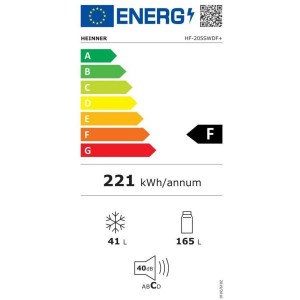 Heinner HF-205SWDF+ Felülfagyasztós hűtőszekrény