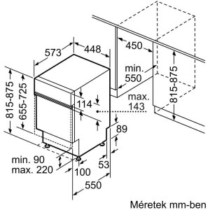 Bosch SPI4HMS49E Beépíthető keskeny mosogatógép