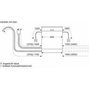 Bosch SMI2HVS02E Beépíthető mosogatógép