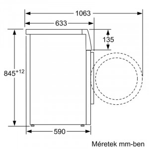 Bosch WAN28293BY Elöltöltős mosógép