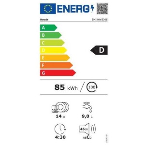 Bosch SMI4HVS00E Beépíthető mosogatógép, bútorlap nélkül