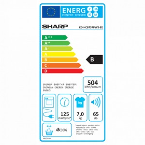 SHARP KD-HCB7S7PW9-EE Kondenzációs szárítógép