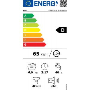 AEG LTR6G261E Felültöltős mosógép