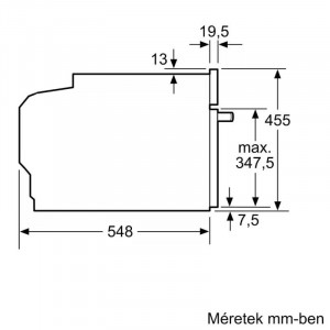 BOSCH CMG7761B1 Beépíthető kompakt sütő