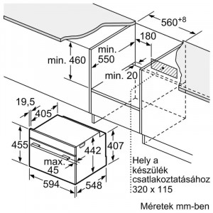 BOSCH CMG7761B1 Beépíthető kompakt sütő