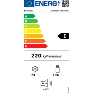 Electrolux LND5FE18S beépíthető kombinált hűtőszekrény