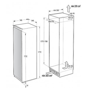 Gorenje RI4182E1 Beépíthető hűtőszekrény